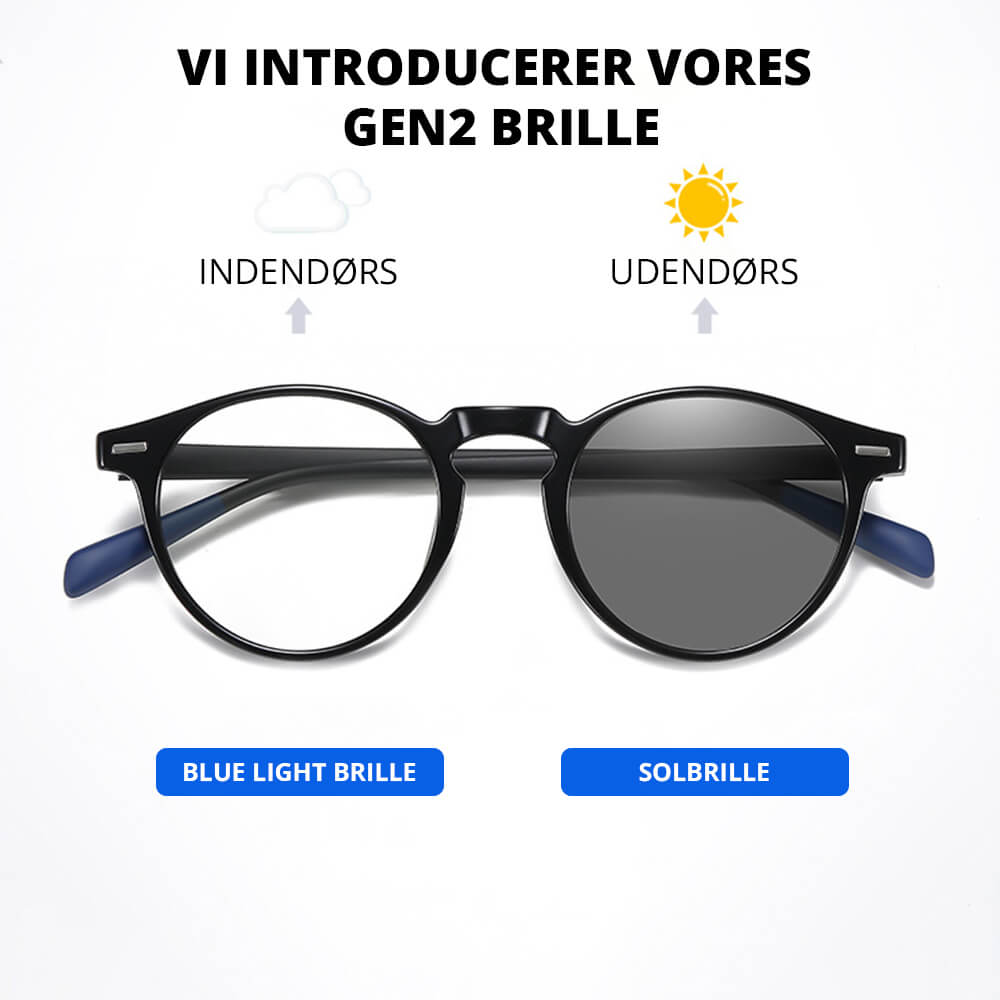 GEN2 Blue Light Briller & Solbriller Round