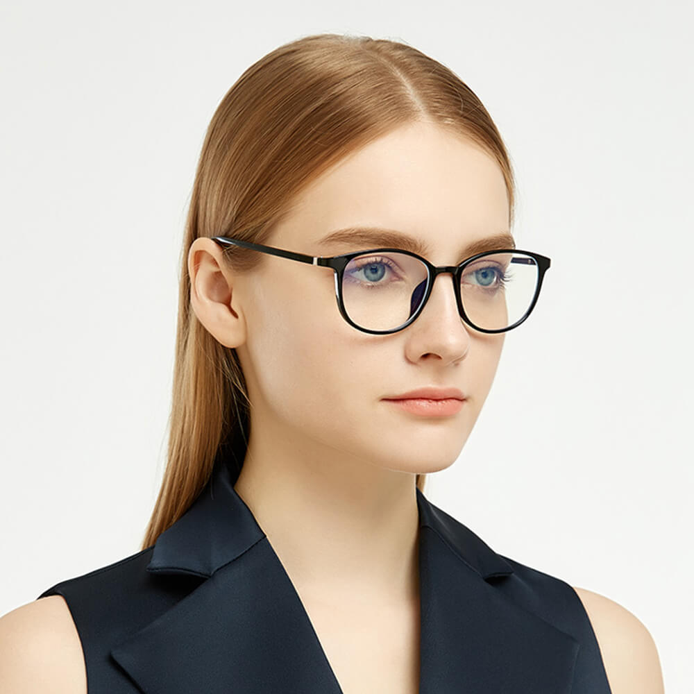 Progress blue light brille Sort