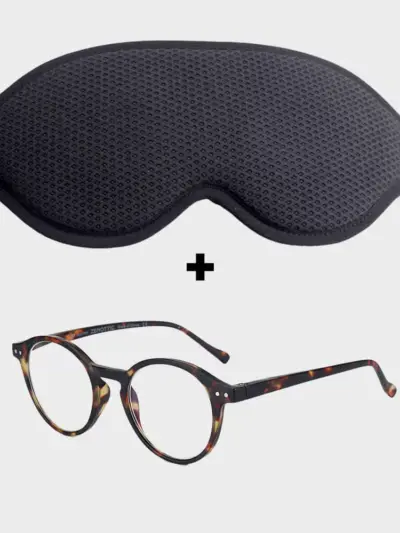 Super Sovemaske og Blue Light Day Brun