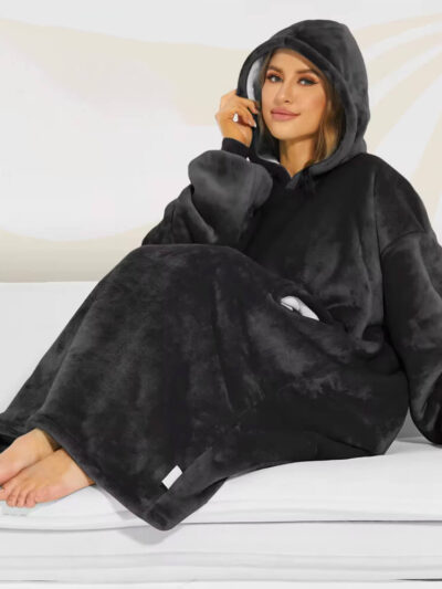Super Sover Oversized Hoodie Mørkegrå 2