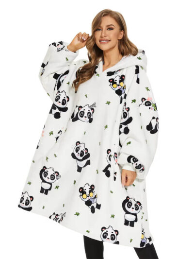 Super Sover Oversized Hoodie Panda
