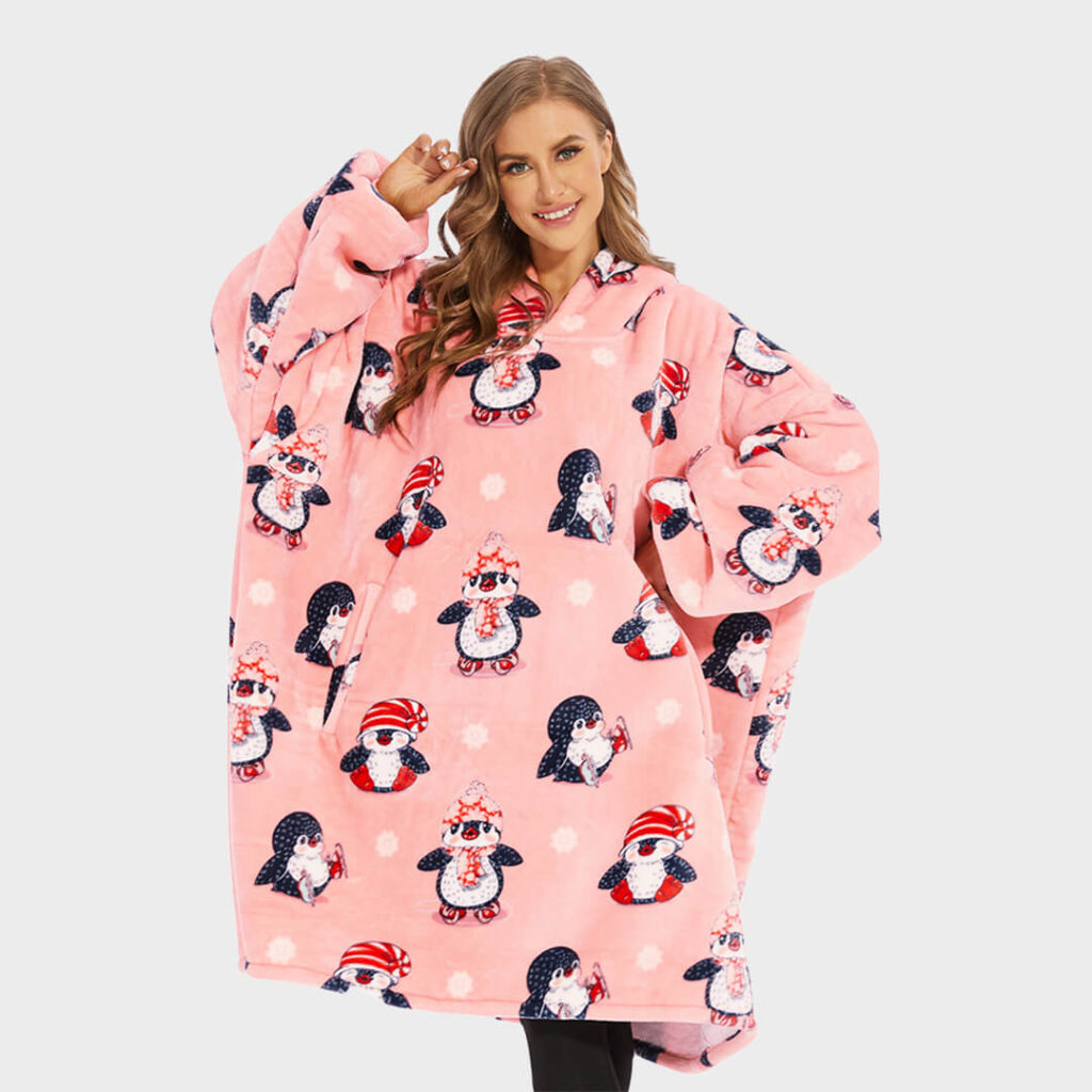 Super Sover Oversized Hoodie Pingvin 1