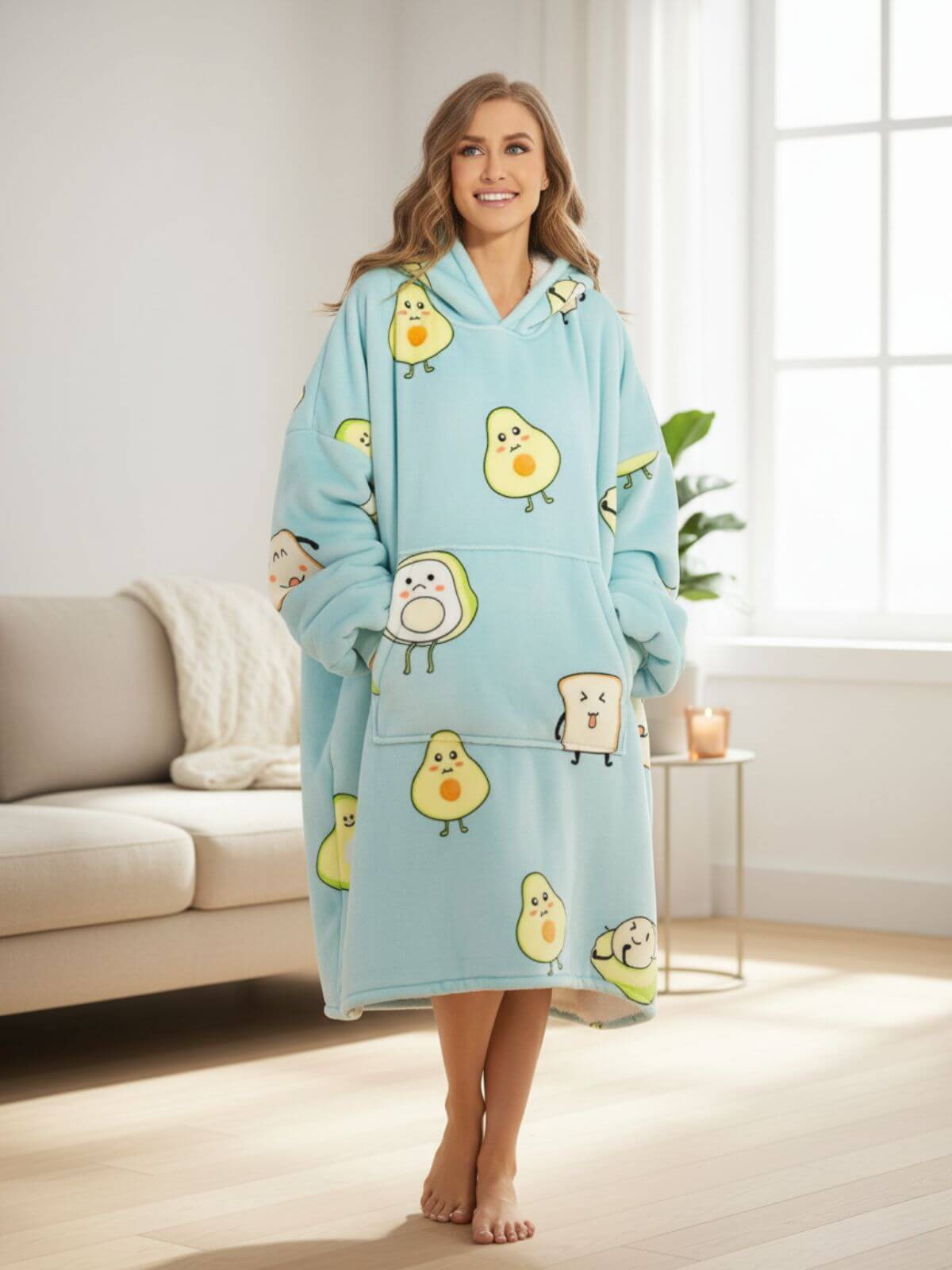 Super Sover Oversized Hoodie-tæppe Avocado Super Sover Oversized Hoodie-tæppe Avocado
