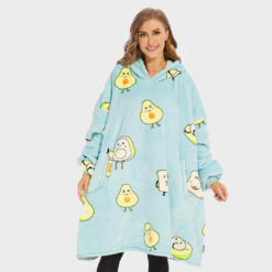 Super Sover Oversized Hoodie tæppe Avocado