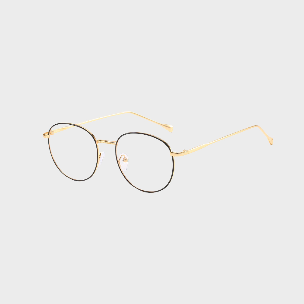Ikon blue light brille Sort/Guld