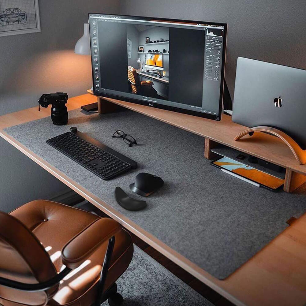 Ergonomisk håndledsstøtte til mus Grå Ergonomisk håndledsstøtte til mus