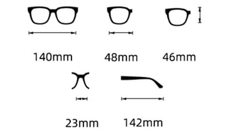 Freestyler blue light brille Sølv Freestyler Blue Light Skærmbrille Størrelse