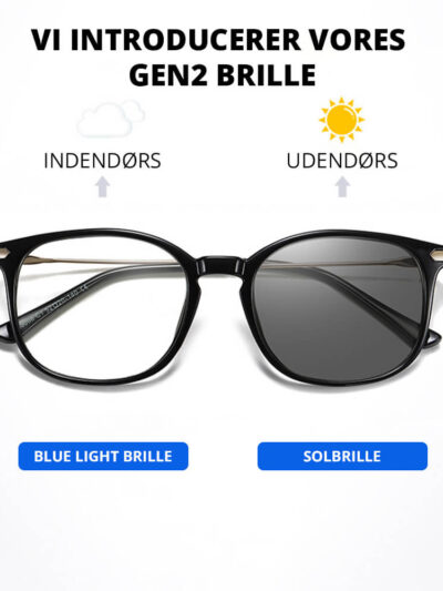 GEN2 Blue Light Brille og Solbrille