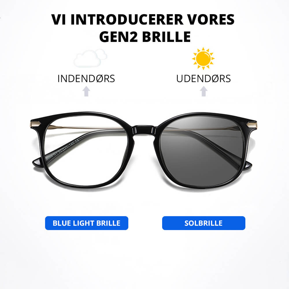 GEN2 Blue Light Briller & Solbriller Square GEN2 Blue Light Brille og Solbrille