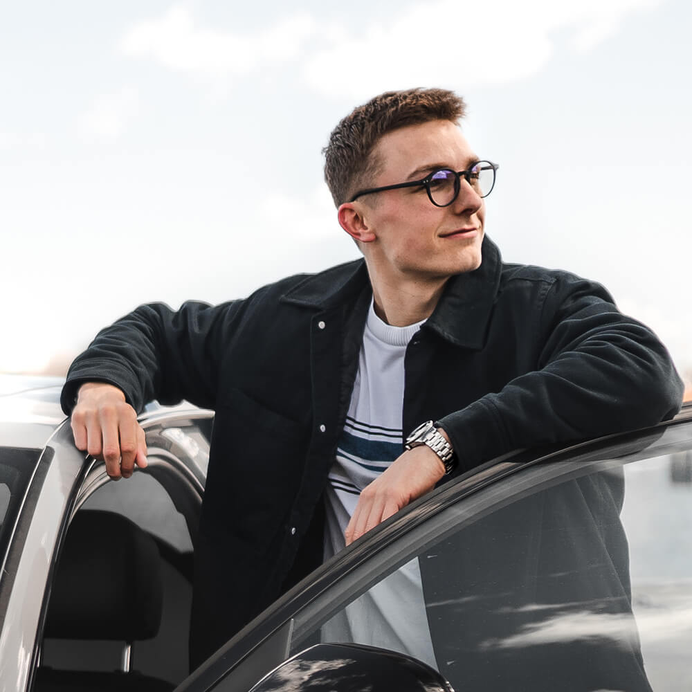 Hipster blue light brille med styrke Brun Hipster Blue Light brille