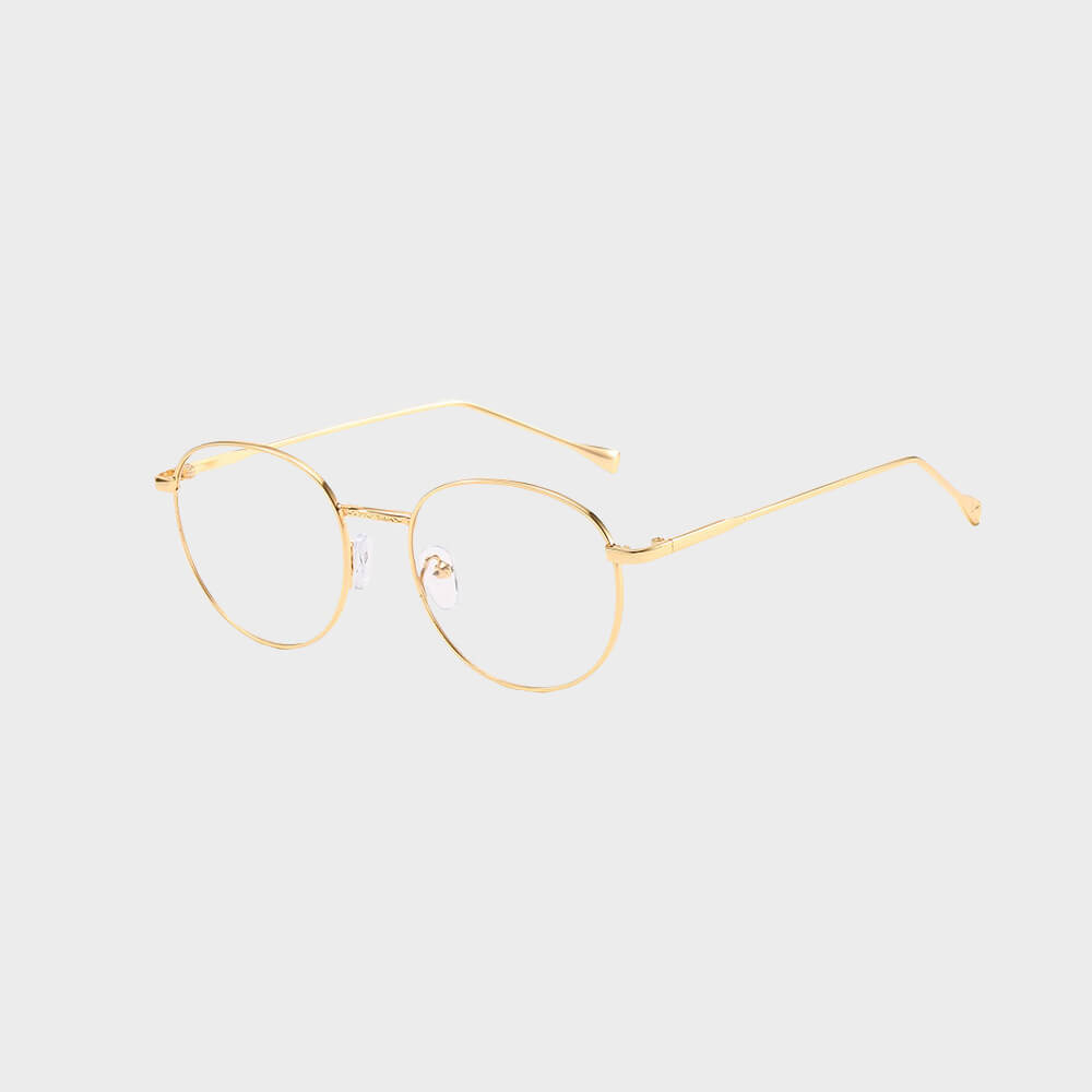 Ikon blue light brille Guld